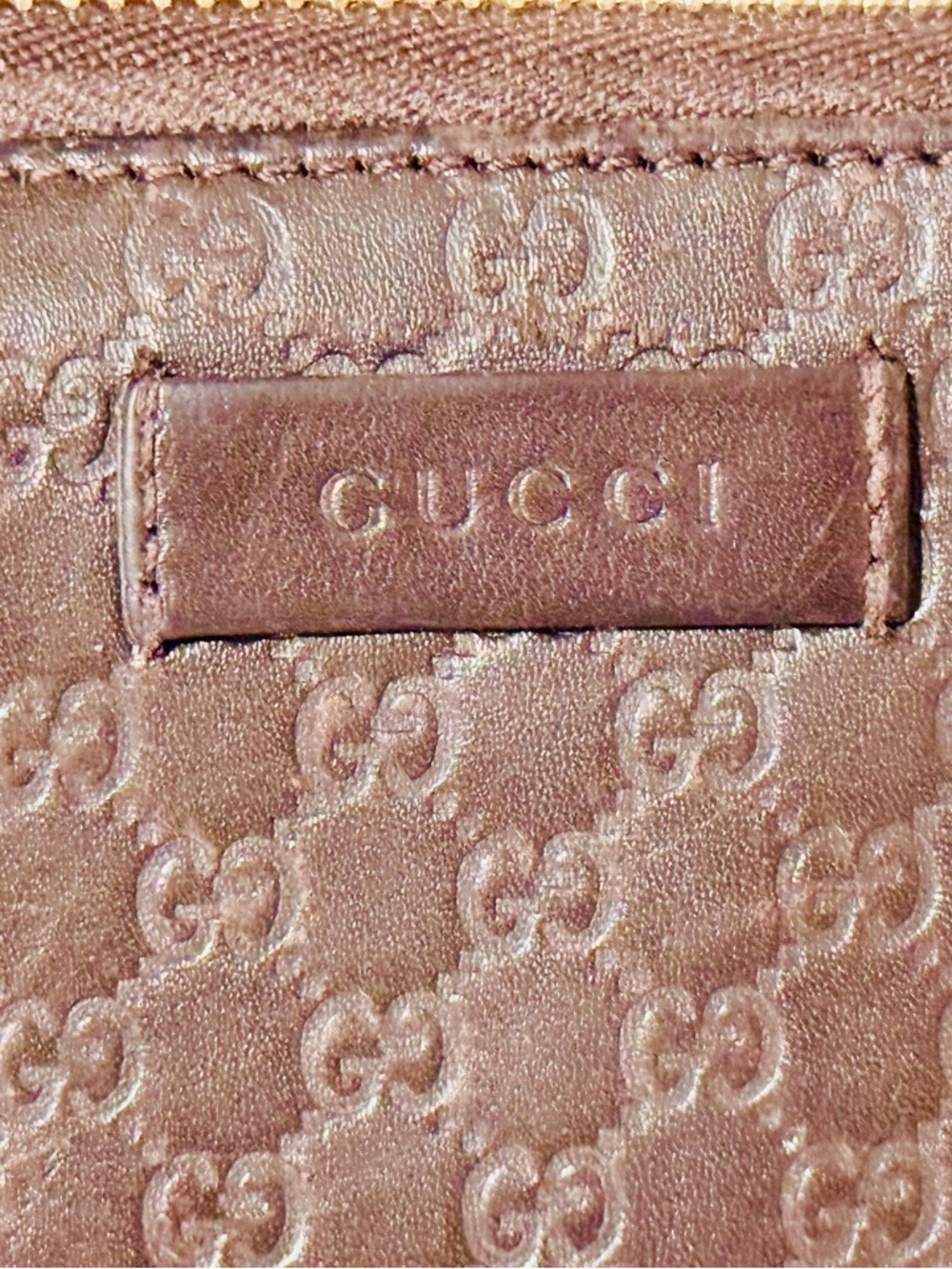 Gucci bronze microguccissima patent leather Large zip around wallet - Picture 13 of 15